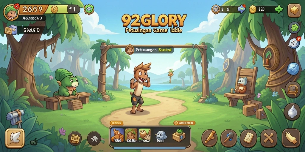 Tampilan gameplay <strong>92GLORY</strong> yang santai dan menarik.