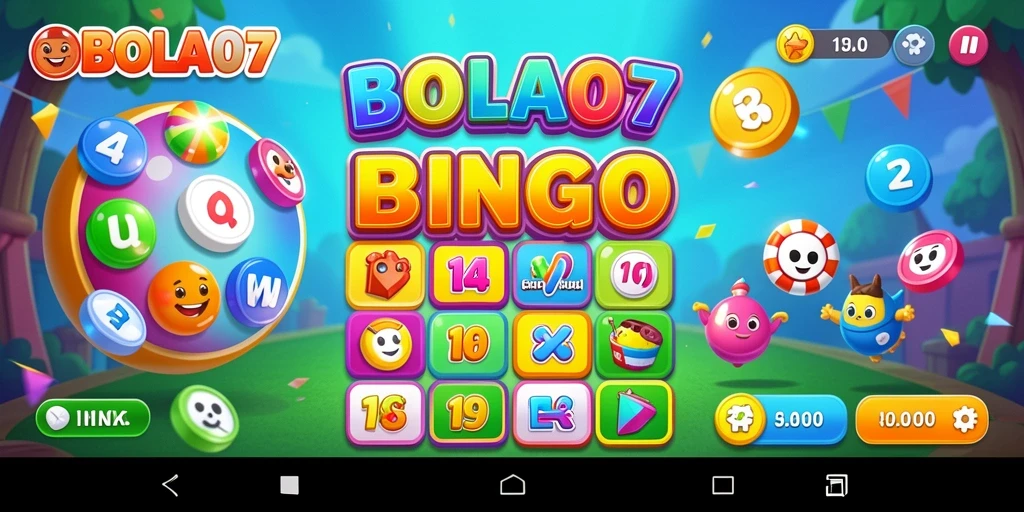 Tampilan gameplay menarik dari BOLA07 dengan keceriaan bermain Bingo.