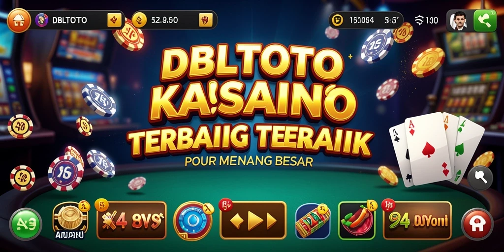 Tampilan screenshot utama DBLTOTO menampilkan gameplay Kasino yang seru.