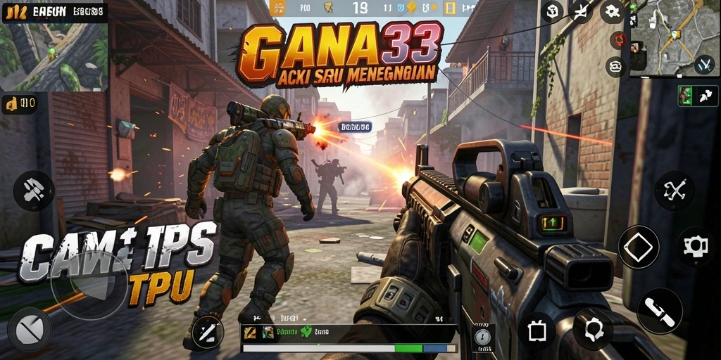 Screenshot dari gameplay menegangkan di GANAS33.