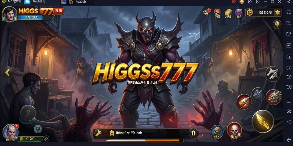 Tampilan menakutkan dari gameplay HIGGS777 yang intens dan mendebarkan.