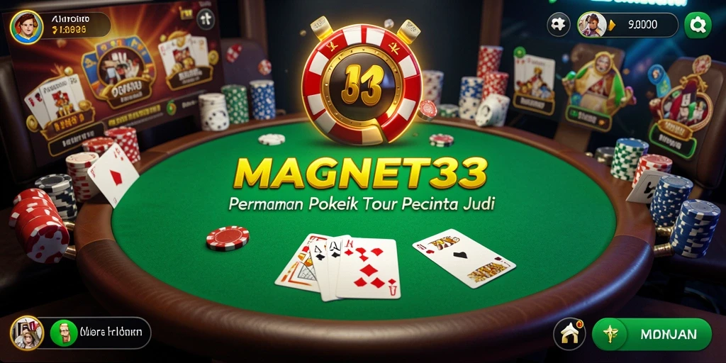 Tampilan gameplay menarik dari MAGNET33 untuk permainan Poker yang mendebarkan.