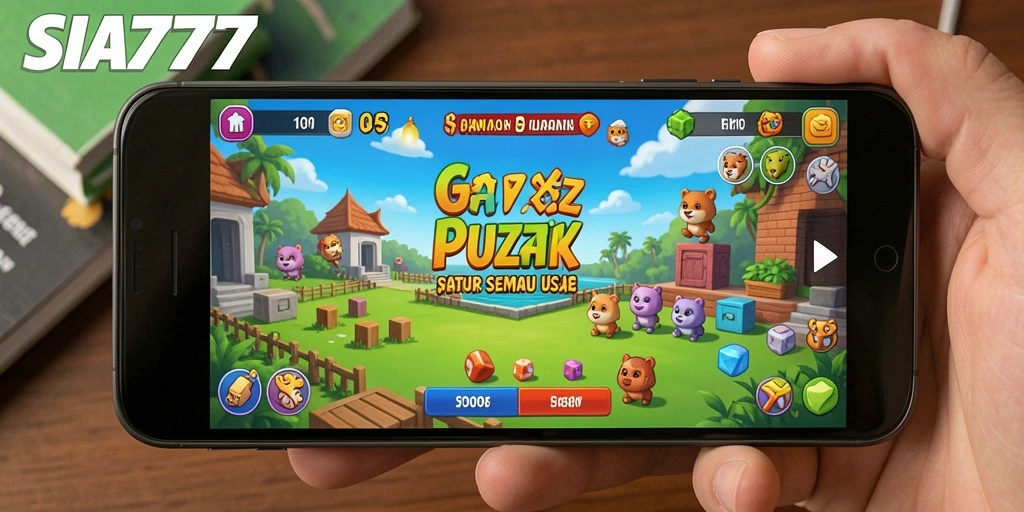 Tangkapan layar gameplay <strong>SIA777</strong> menampilkan teka-teki yang menarik dan penuh warna.